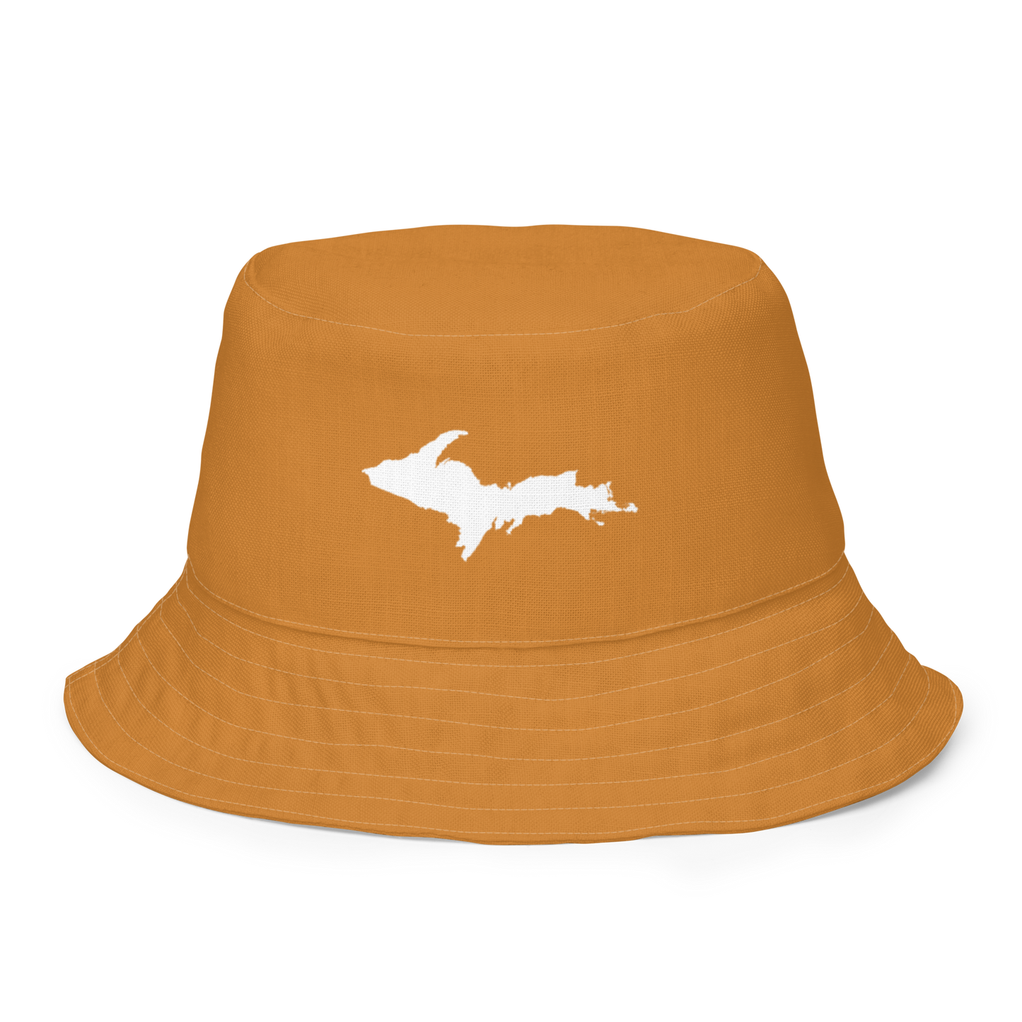 Michigan Upper Peninsula Bucket Hat (w/ UP Outline) | Reversible - Bronze