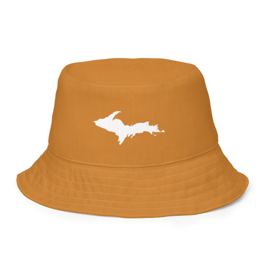 Michigan Upper Peninsula Bucket Hat (w/ UP Outline) | Reversible - Bronze