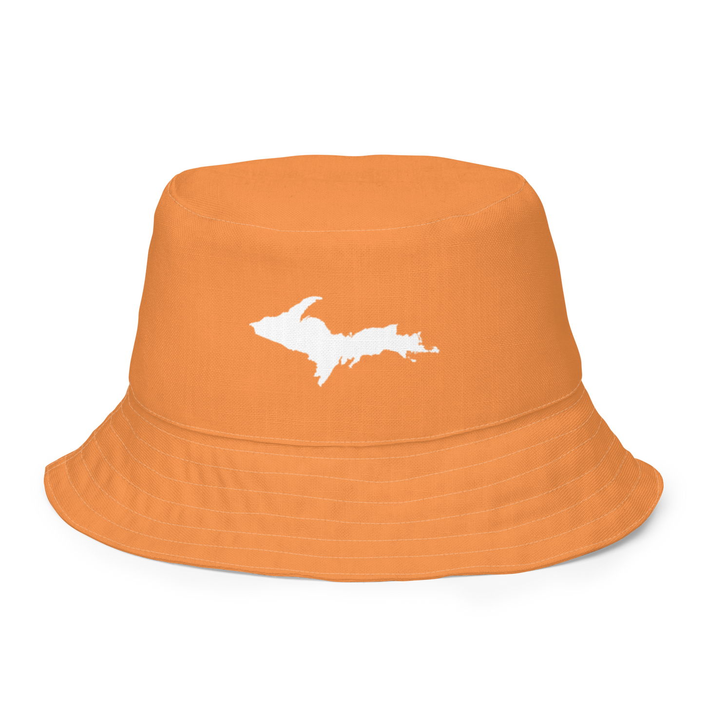 Michigan Upper Peninsula Bucket Hat (w/ UP Outline) | Reversible - Orange