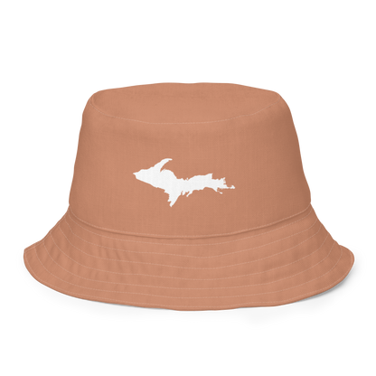 Michigan Upper Peninsula Bucket Hat (w/  UP Outline) | Reversible - Copper Color