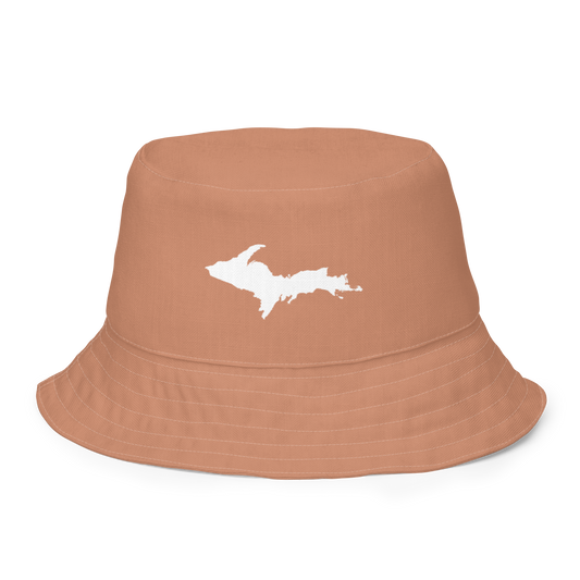 Michigan Upper Peninsula Bucket Hat (w/  UP Outline) | Reversible - Copper Color