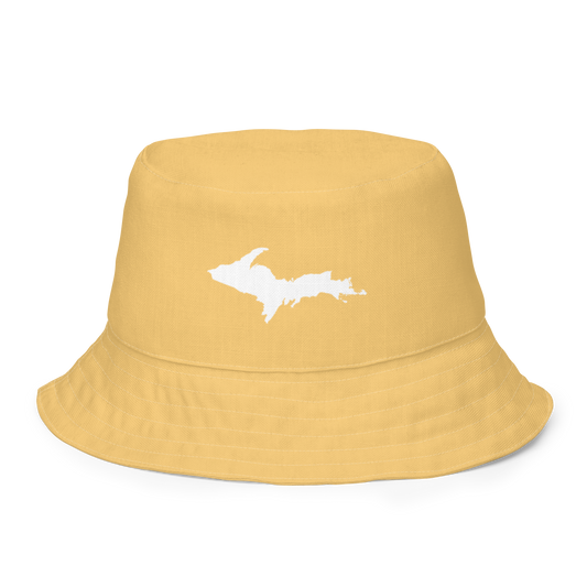 Michigan Upper Peninsula Bucket Hat (w/ UP Outline) | Reversible - Citrine