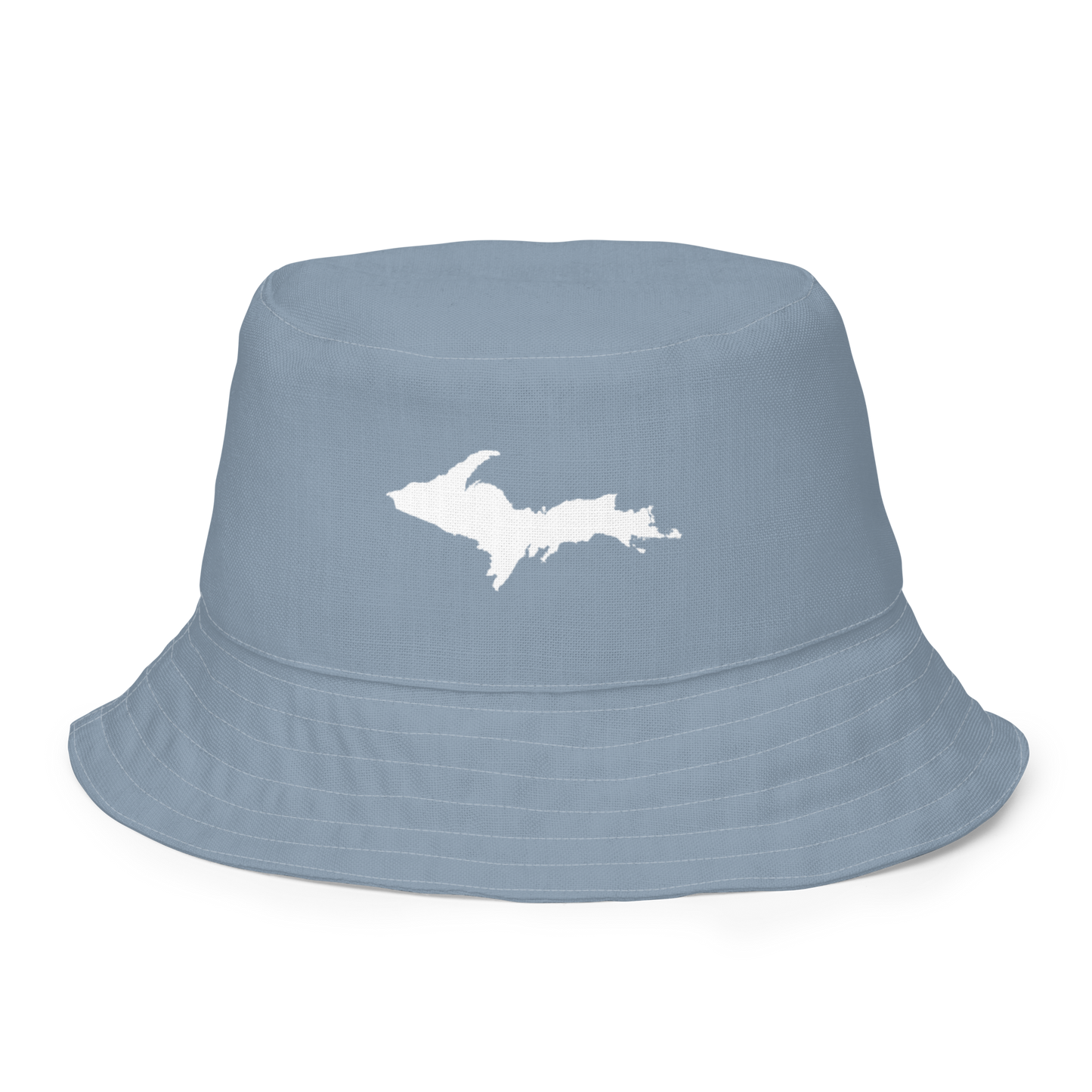 Michigan Upper Peninsula Bucket Hat (w/ UP Outline) | Reversible - B--24 Liberator Grey