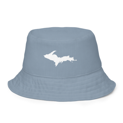 Michigan Upper Peninsula Bucket Hat (w/ UP Outline) | Reversible - B--24 Liberator Grey