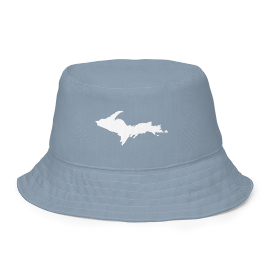 Michigan Upper Peninsula Bucket Hat (w/ UP Outline) | Reversible - B--24 Liberator Grey