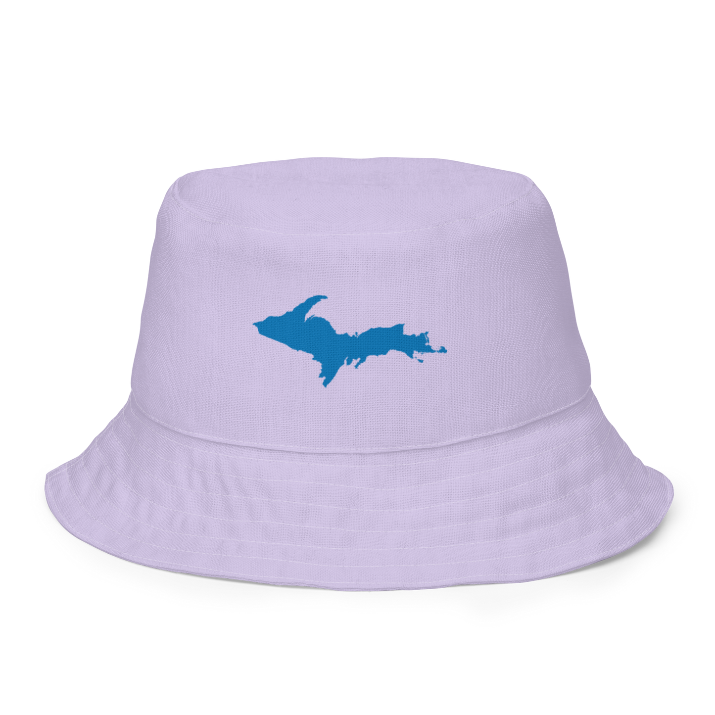 Michigan Upper Peninsula Bucket Hat (w/ Azure UP Outline) | Reversible - Lavender