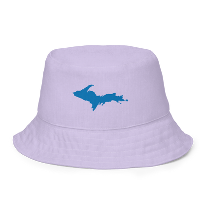 Michigan Upper Peninsula Bucket Hat (w/ Azure UP Outline) | Reversible - Lavender