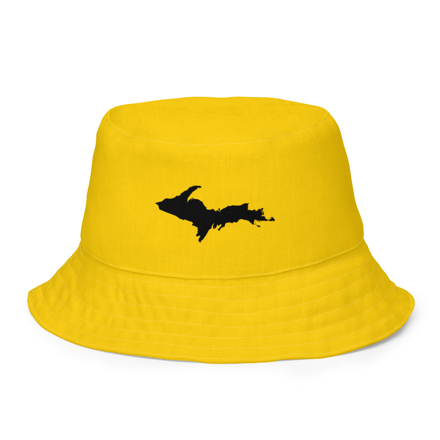 Michigan Upper Peninsula Bucket Hat (w/ UP Outline) | Reversible - Portage Gold