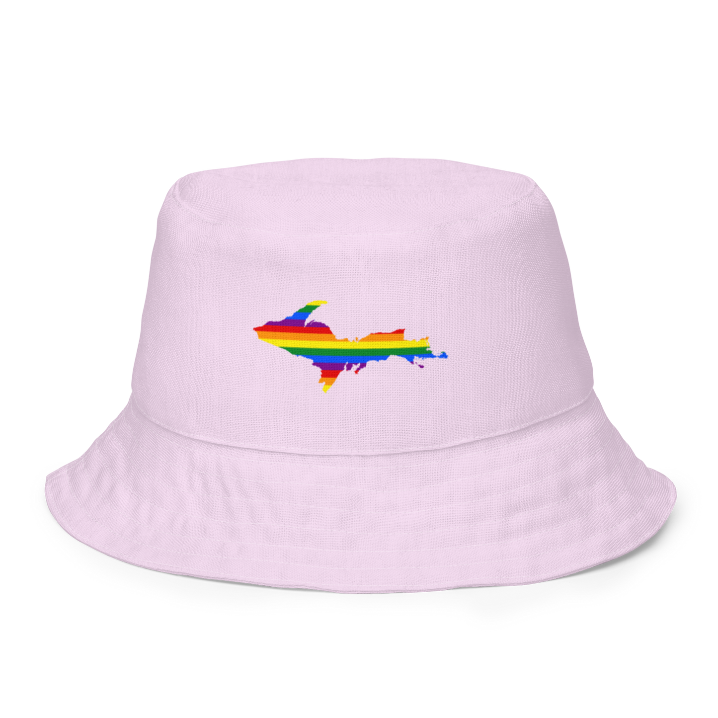 Michigan Upper Peninsula Bucket Hat (w/ UP Pride Flag) | Reversible - Pale Lavender