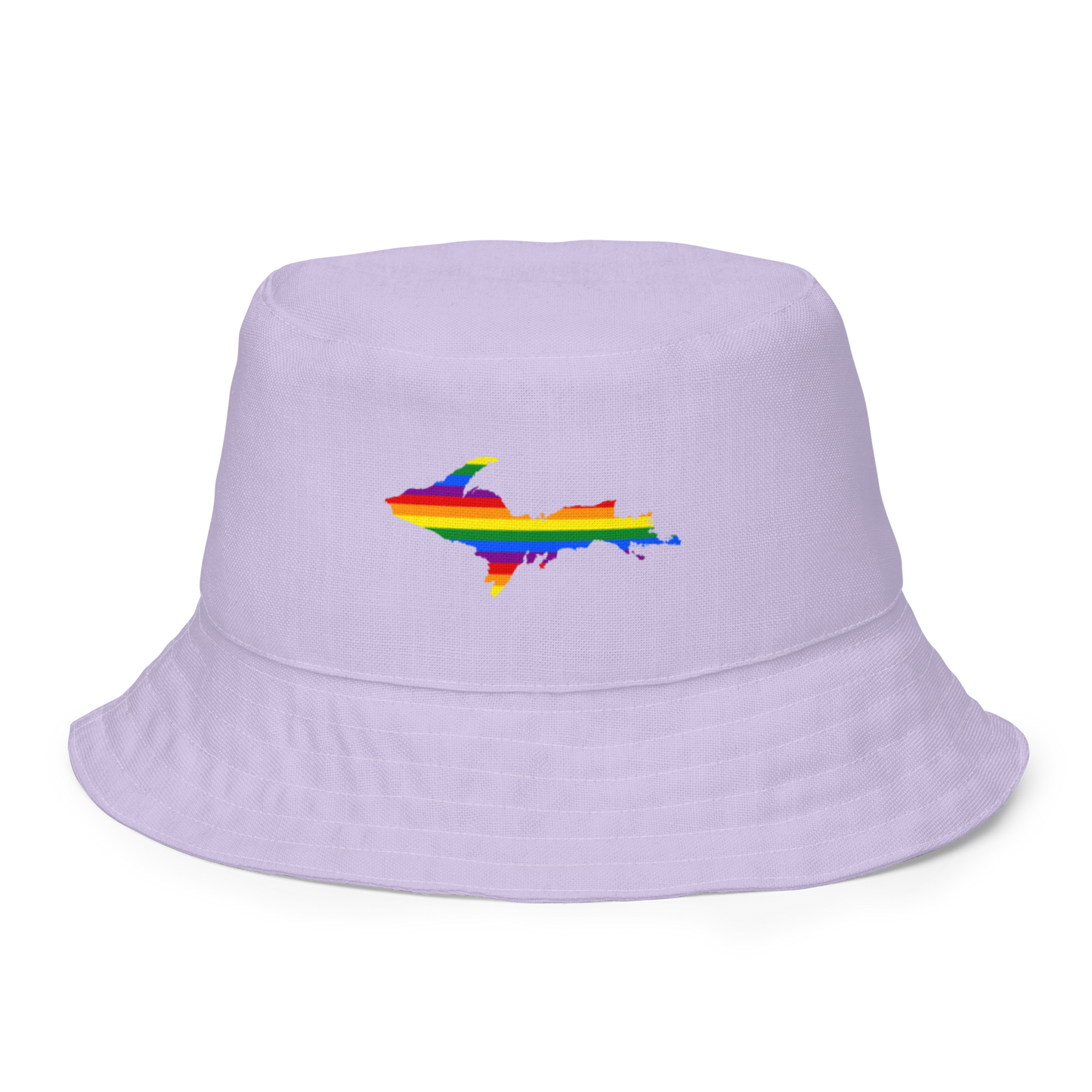 Michigan Upper Peninsula Bucket Hat (w/ UP Pride Flag) | Reversible - Lavender