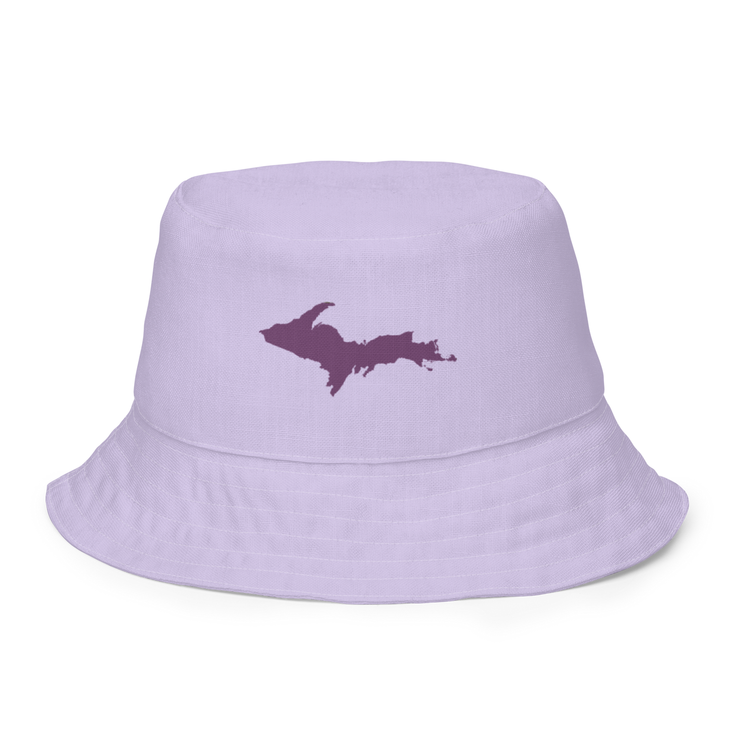 Michigan Upper Peninsula Bucket Hat (w/ Plum UP Outline) | Reversible - Lavender