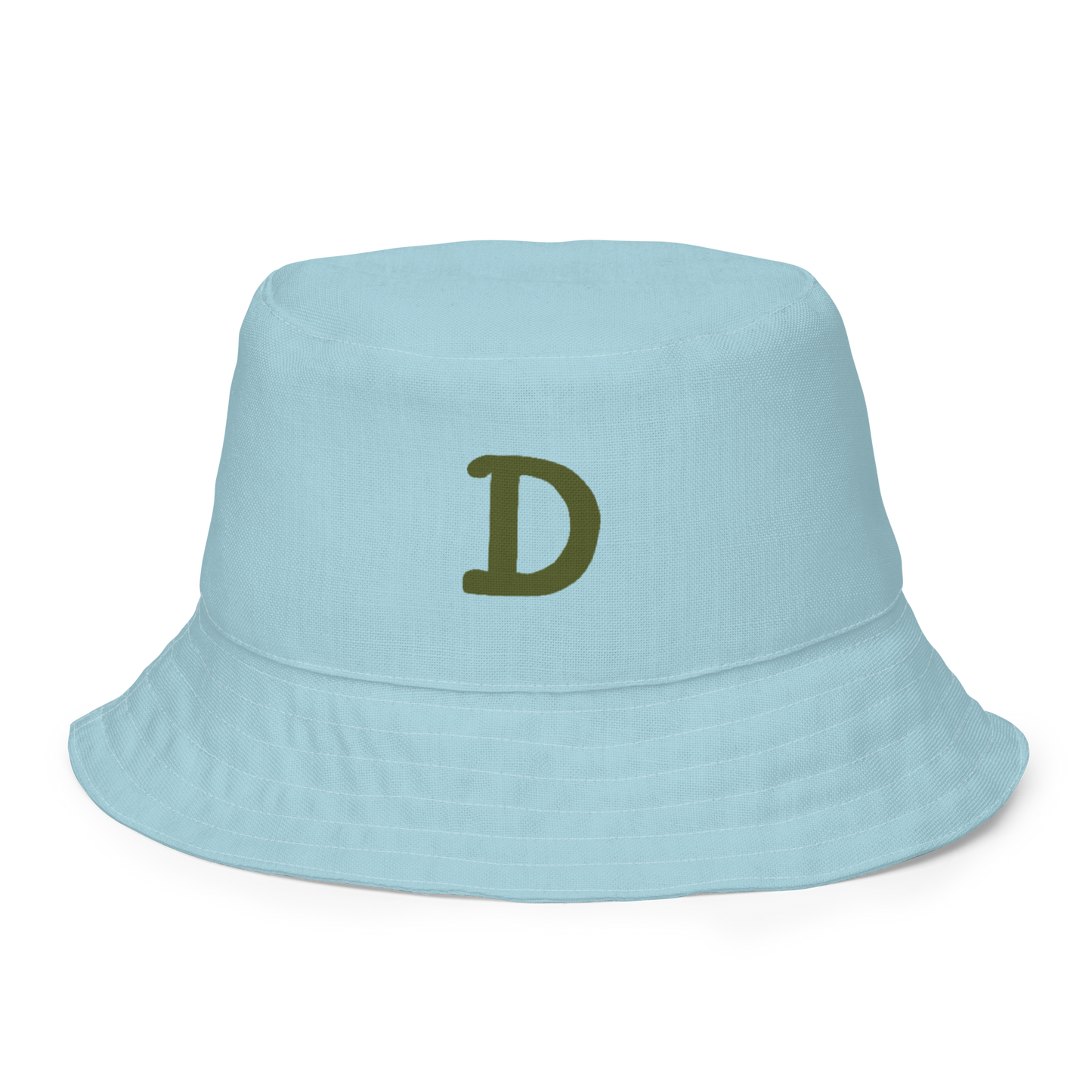 Detroit Bucket Hat (w/ Army Green 'Old French D' | Reversible - '58 Caddie Blue