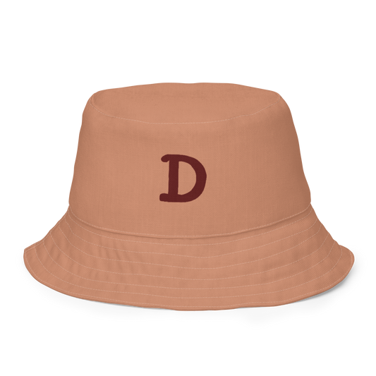 Detroit Bucket Hat (w/ Cherrywood 'Old French D') | Reversible - Copper Color