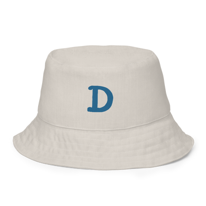 Detroit Bucket Hat (w/ Blueberry 'Old French D') | Reversible - Canvas Color