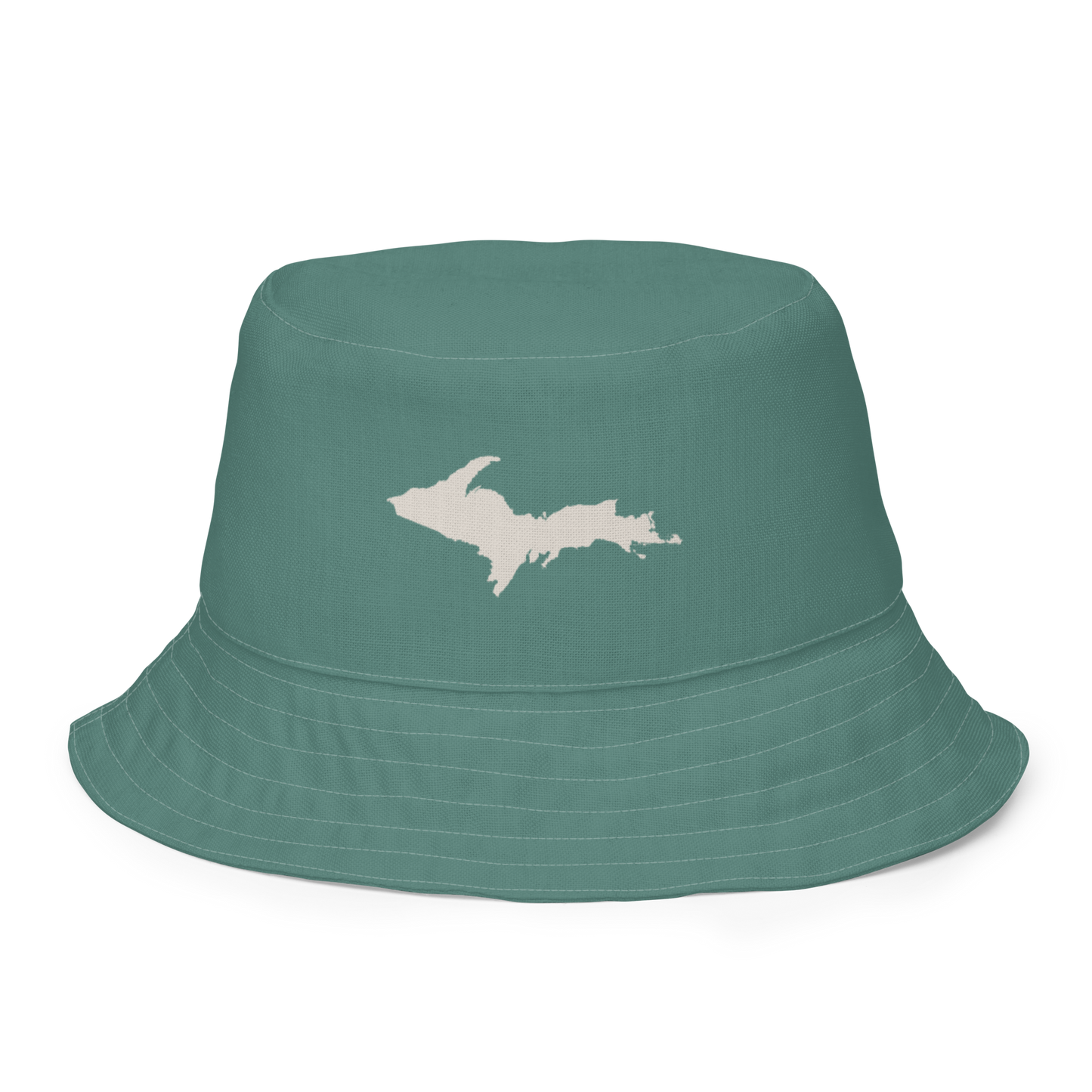 Michigan Upper Peninsula Bucket Hat | Reversible - Copper Green/Canvas Color