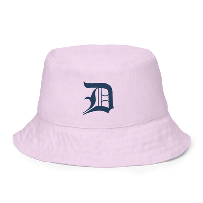 Detroit 'Old English D' Bucket Hat | Reversible - Pale Lavender/Canvas Color