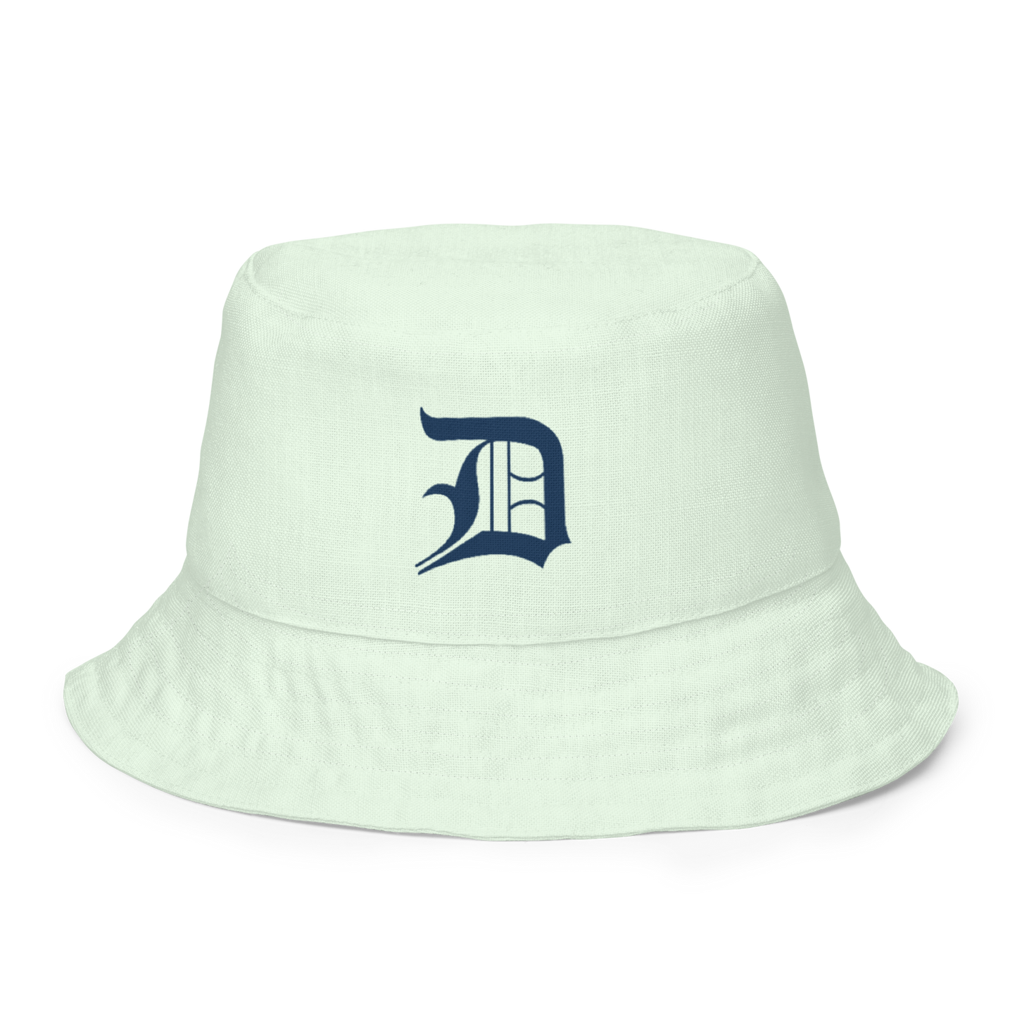 Detroit 'Old English D' Bucket Hat | Reversible - Dew Green/Canvas Color