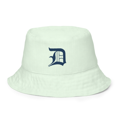 Detroit 'Old English D' Bucket Hat | Reversible - Dew Green/Canvas Color