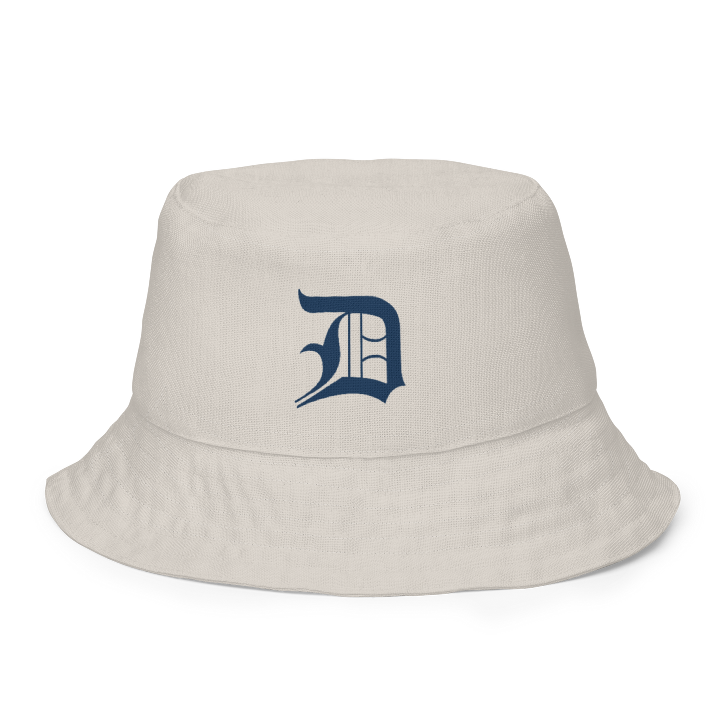 Detroit 'Old English D' Bucket Hat | Reversible - Canvas Color