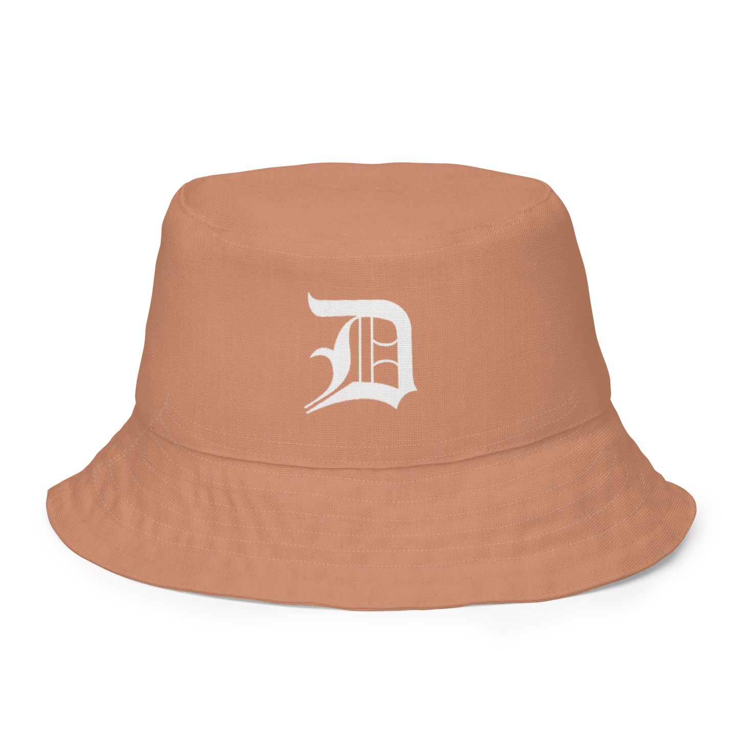 Detroit 'Old English D' Bucket Hat | Reversible - Copper Color