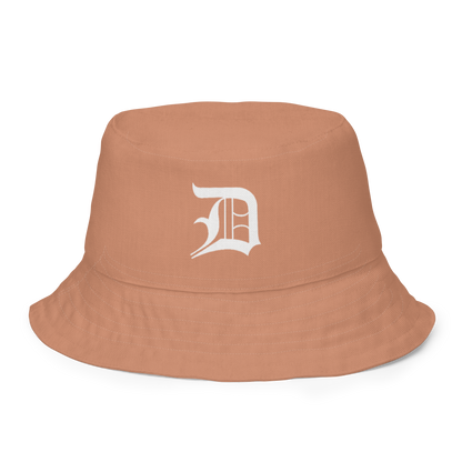 Detroit 'Old English D' Bucket Hat | Reversible - Copper Color