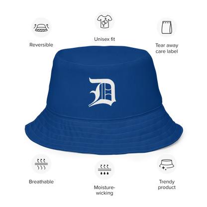 Detroit 'Old English D' Bucket Hat | Reversible - Dearborn Blue