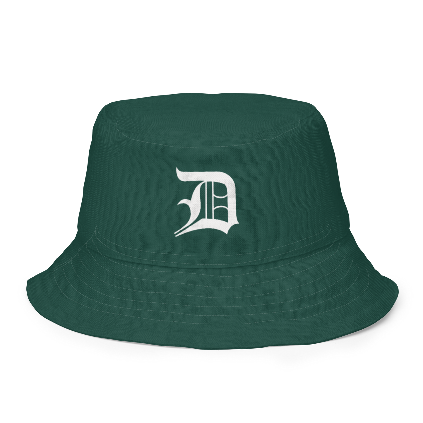 Detroit 'Old English D' Bucket Hat | Reversible - Laconic Green