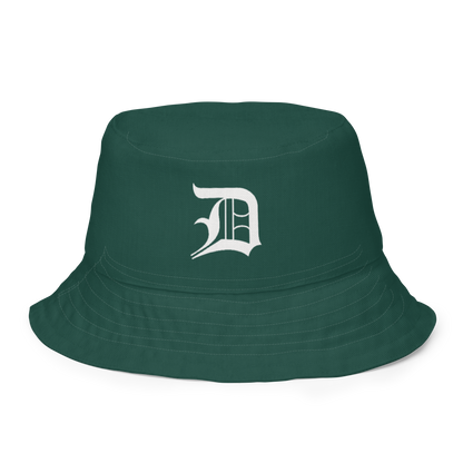 Detroit 'Old English D' Bucket Hat | Reversible - Laconic Green