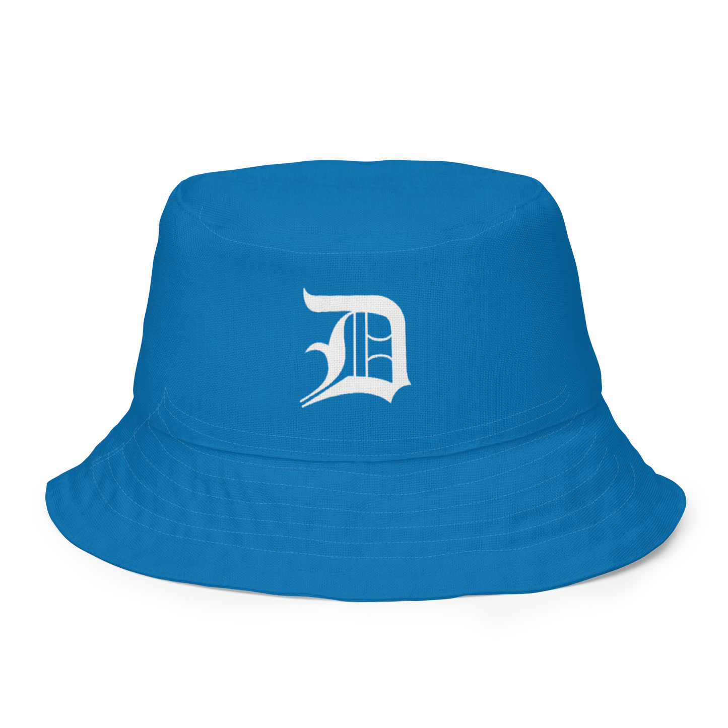 Detroit 'Old English D' Bucket Hat | Reversible - Azure