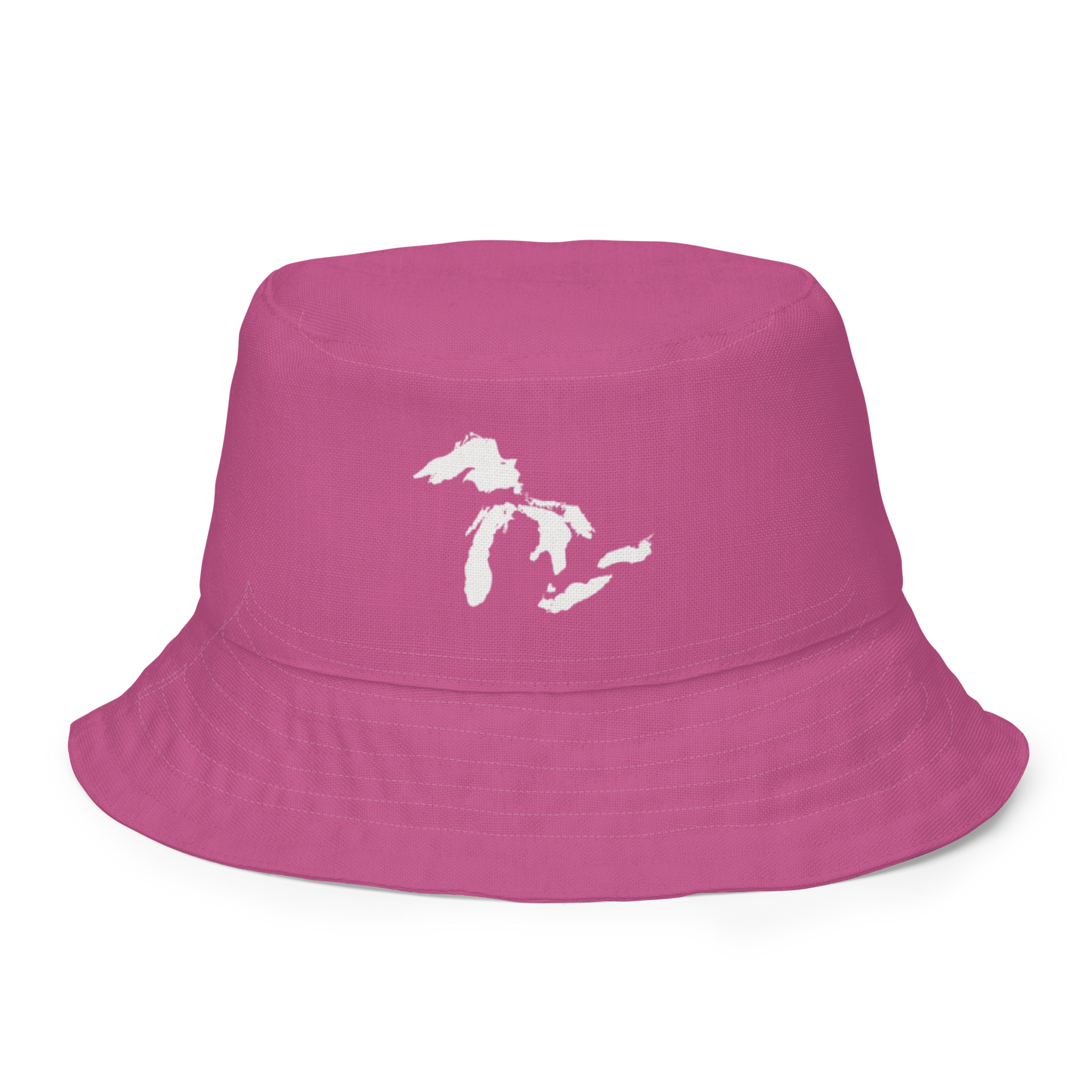 Great Lakes Reversible Bucket Hat | Apple Blossom Pink