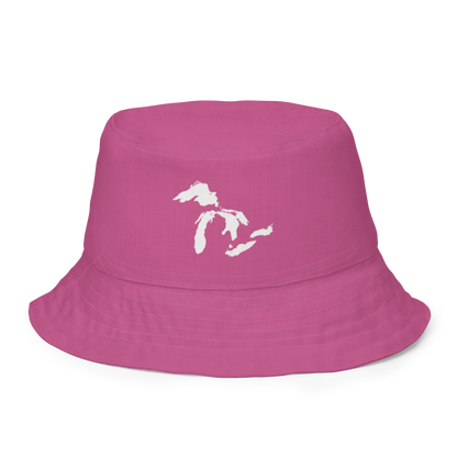 Great Lakes Reversible Bucket Hat | Apple Blossom Pink