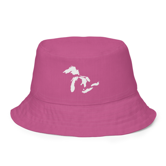Great Lakes Reversible Bucket Hat | Apple Blossom Pink