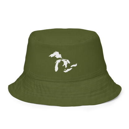 Great Lakes Reversible Bucket Hat | Army Green