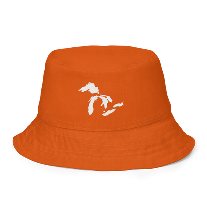 Great Lakes Reversible Bucket Hat | Maple Leaf Orange