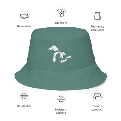 Great Lakes Reversible Bucket Hat | Copper Green