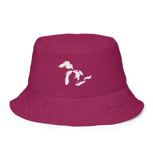 Great Lakes Reversible Bucket Hat | Ruby Red