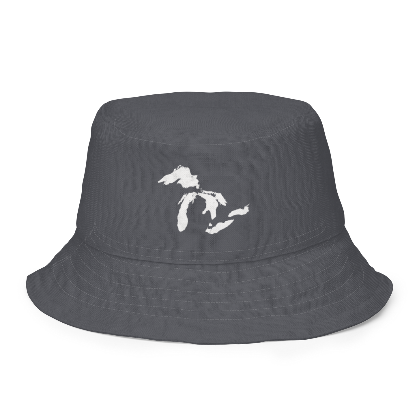 Great Lakes Reversible Bucket Hat | Iron Ore Grey