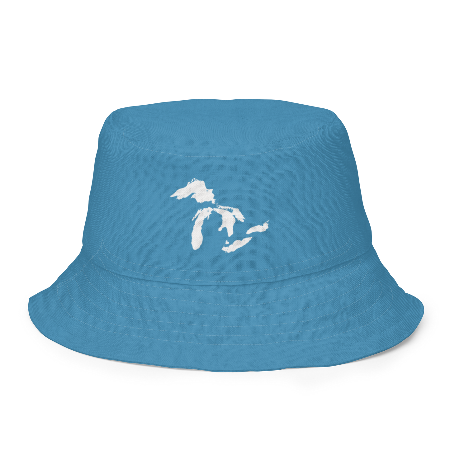 Great Lakes Reversible Bucket Hat | Lake Michigan Blue