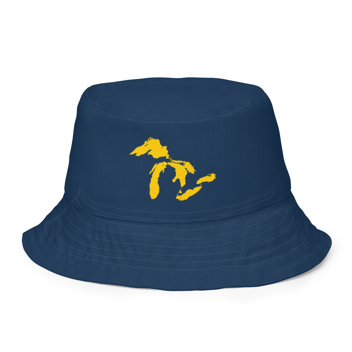 Great Lakes Reversible Bucket Hat | Navy/Maize