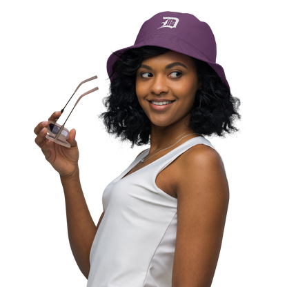 Detroit 'Old English D' Bucket Hat | Reversible - Plum