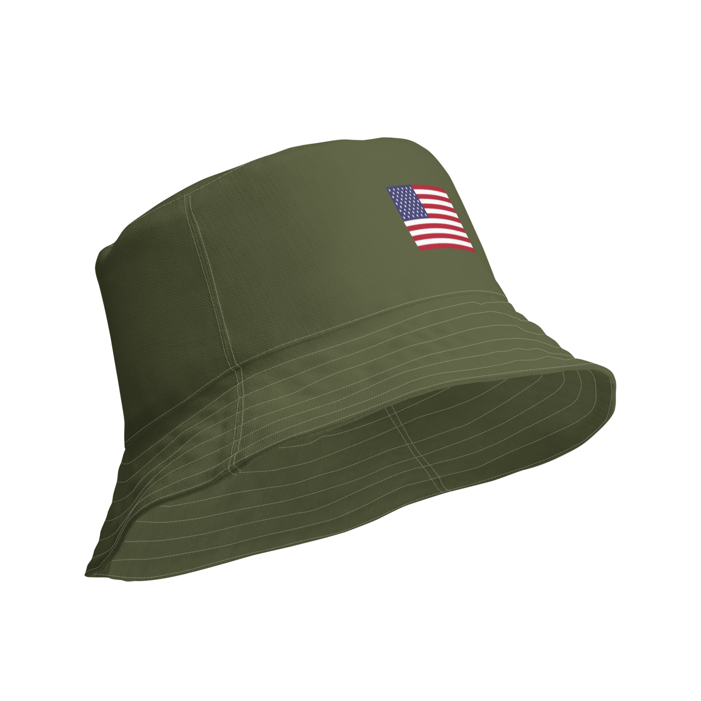 Michigan Upper Peninsula Bucket Hat (Patriot Edition) | Reversible - Army Green