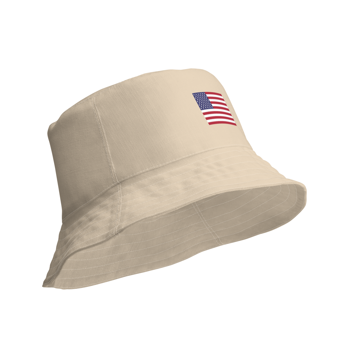 Michigan Upper Peninsula Bucket Hat (Patriot Edition) | Reversible - Canvas Color