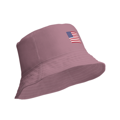 Michigan Upper Peninsula Bucket Hat (Patriot Edition) | Reversible - Cherry Blossom Pink