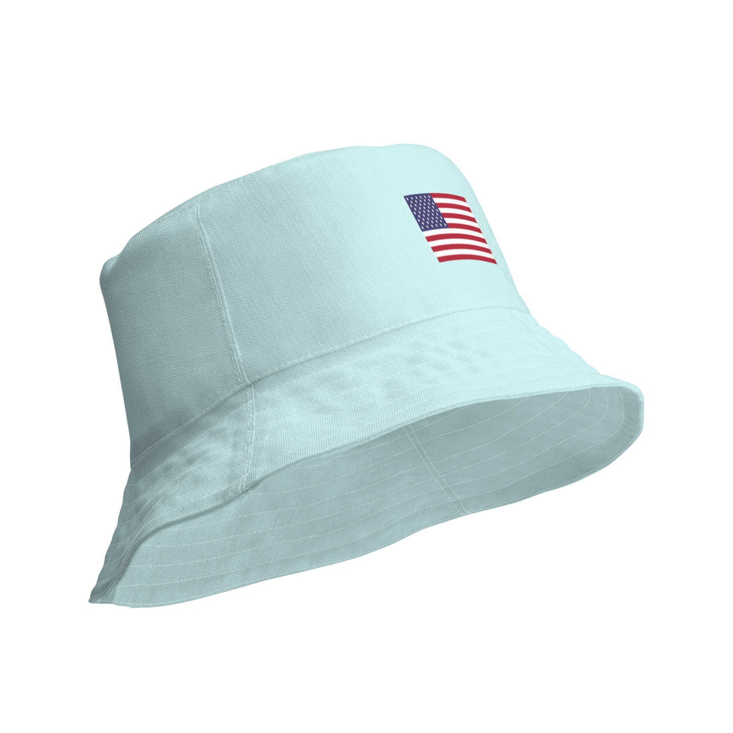 Michigan Upper Peninsula Bucket Hat (Patriot Edition) | Reversible - Cyan