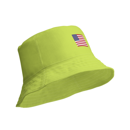 Michigan Upper Peninsula Bucket Hat (Patriot Edition) | Reversible - Gooseberry Green
