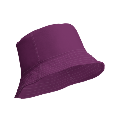 Michigan Upper Peninsula Bucket Hat (w/ UP Outline) | Reversible - Plum