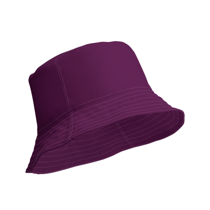 Michigan Upper Peninsula Bucket Hat (w/ UP Outline) | Reversible - Tyrian Purple