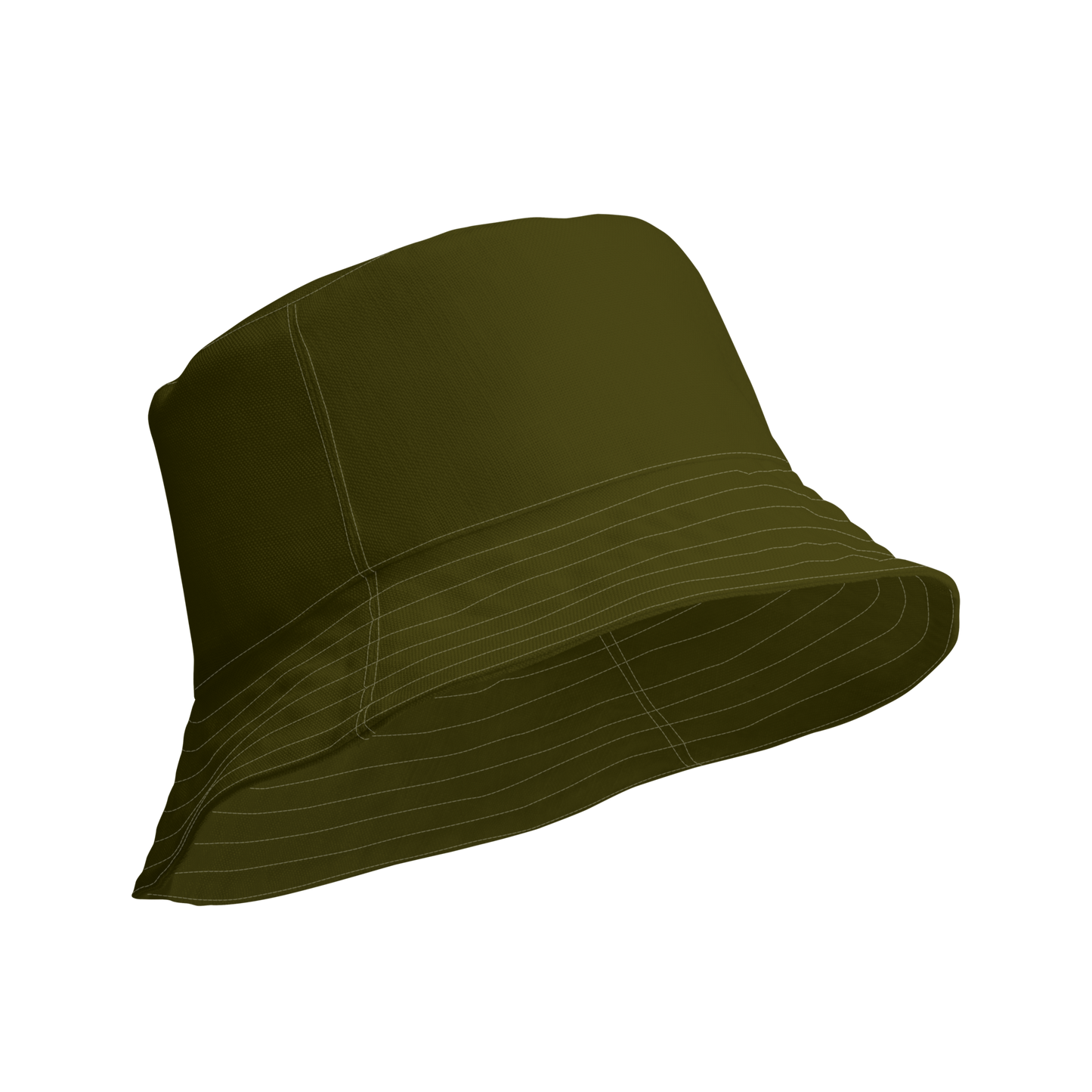 Michigan Upper Peninsula Bucket Hat (w/ UP Outline) | Reversible - Military Green