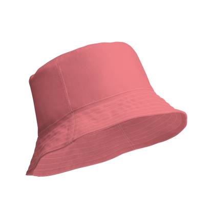 Michigan Upper Peninsula Bucket Hat (w/ UP Outline) | Reversible - Watermelon Pink