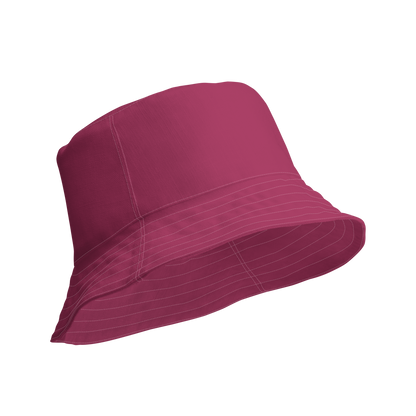 Michigan Upper Peninsula Bucket Hat (w/ UP Outline) | Reversible - Lipstick Pink